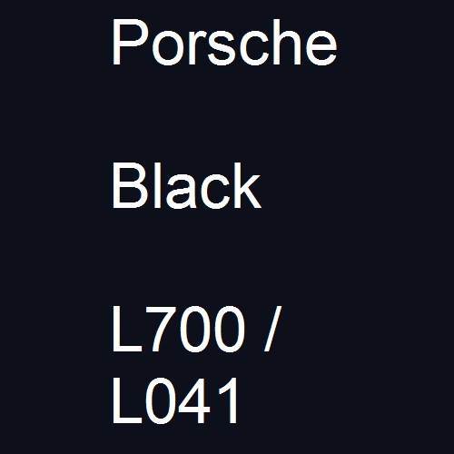 Porsche, Black, L700 / L041.